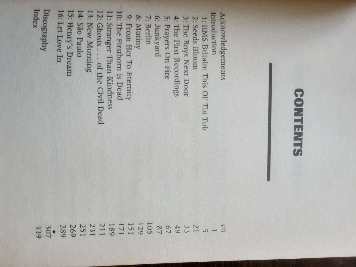 Bad Seed the Biography of Nick Cave