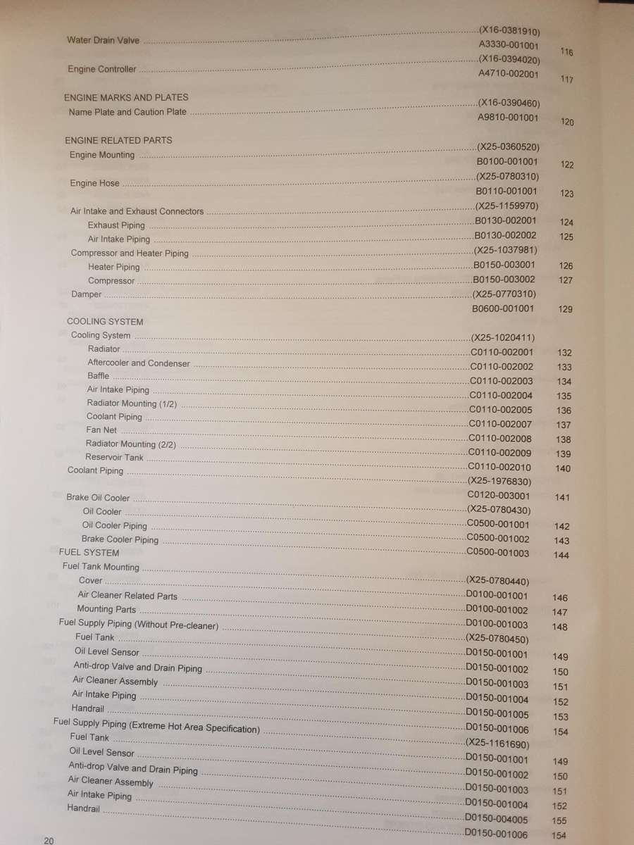 Komatsu Articulated Dump Truck HM300-2R serial nbrs 7036 and up Parts Book