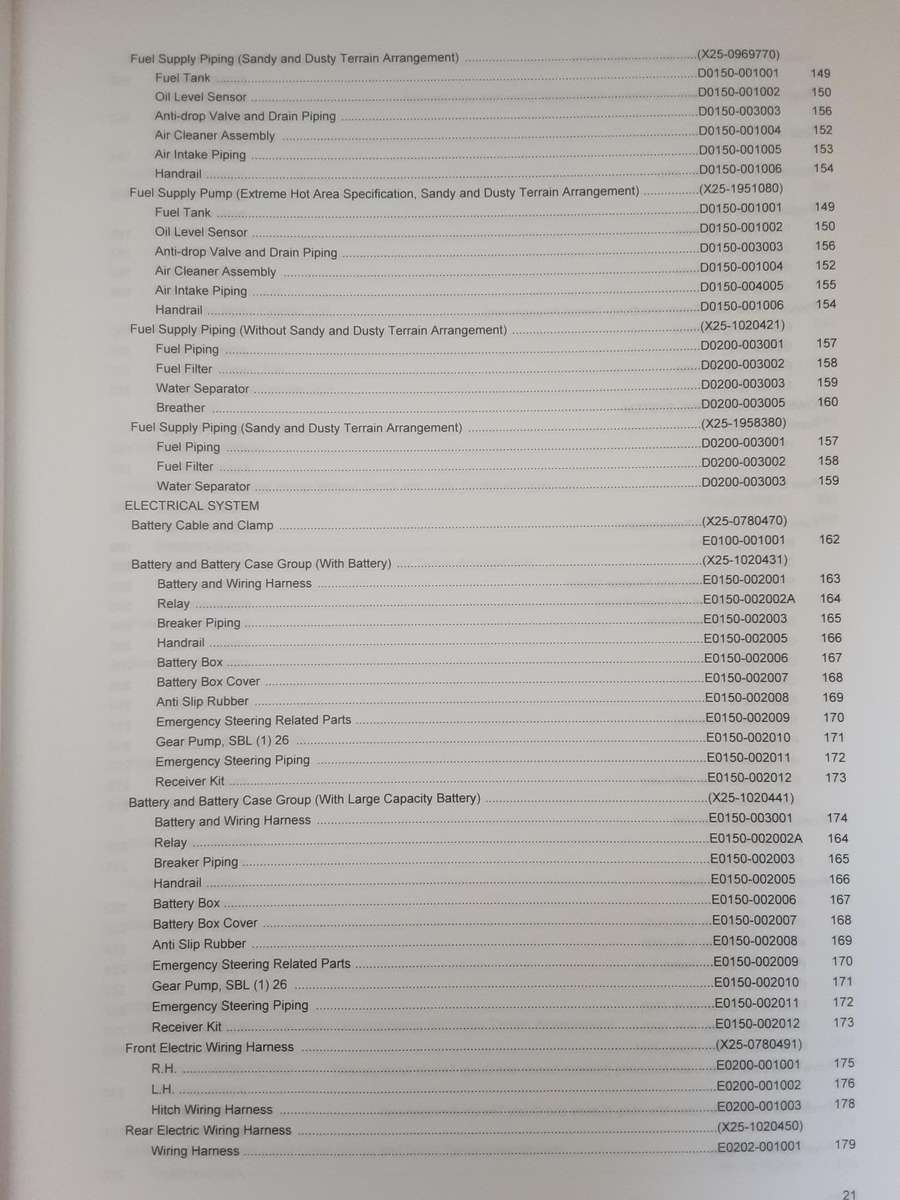 Komatsu Articulated Dump Truck HM300-2R serial nbrs 7036 and up Parts Book