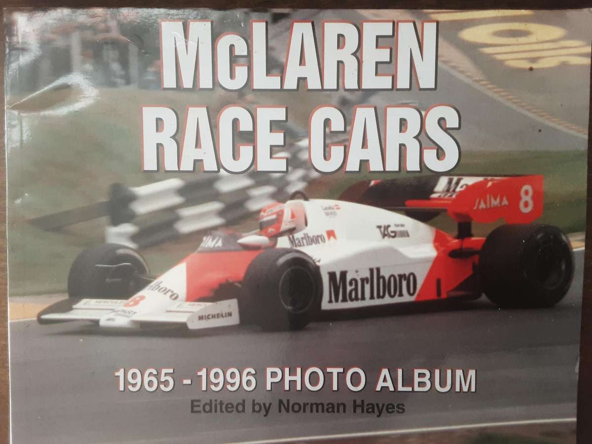 McLaren Race Cars 1965 1996 Photo Album edited by Norman Hayes