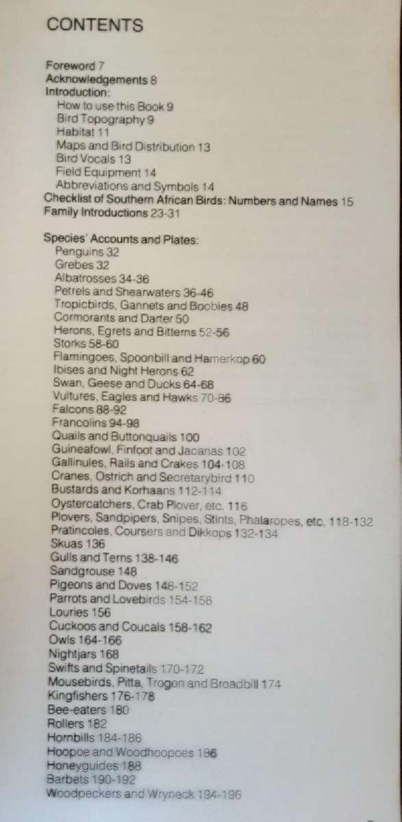 Field Guide Birds of Southern Africa by Ian Sinclair