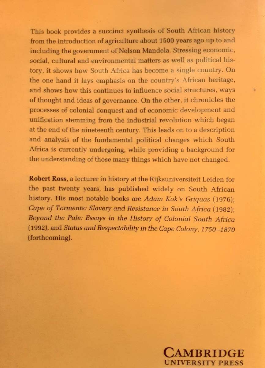 A Concise History of South Africa by Robert Ross