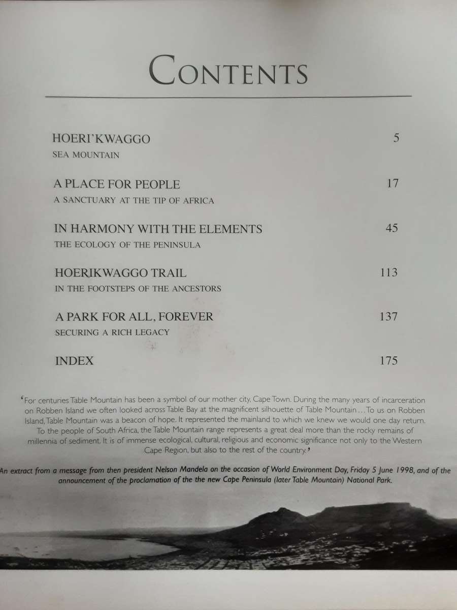 Mountains in the Sea A Celebration of The Table Mountain National Park by Yeld & Barker **Signed **