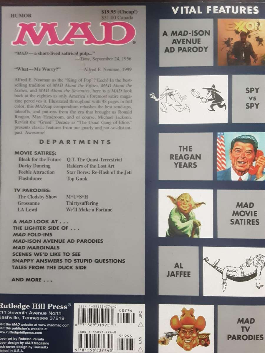 Mad About the Eighties The Best of the Decade by the Usual Gang of Idiots