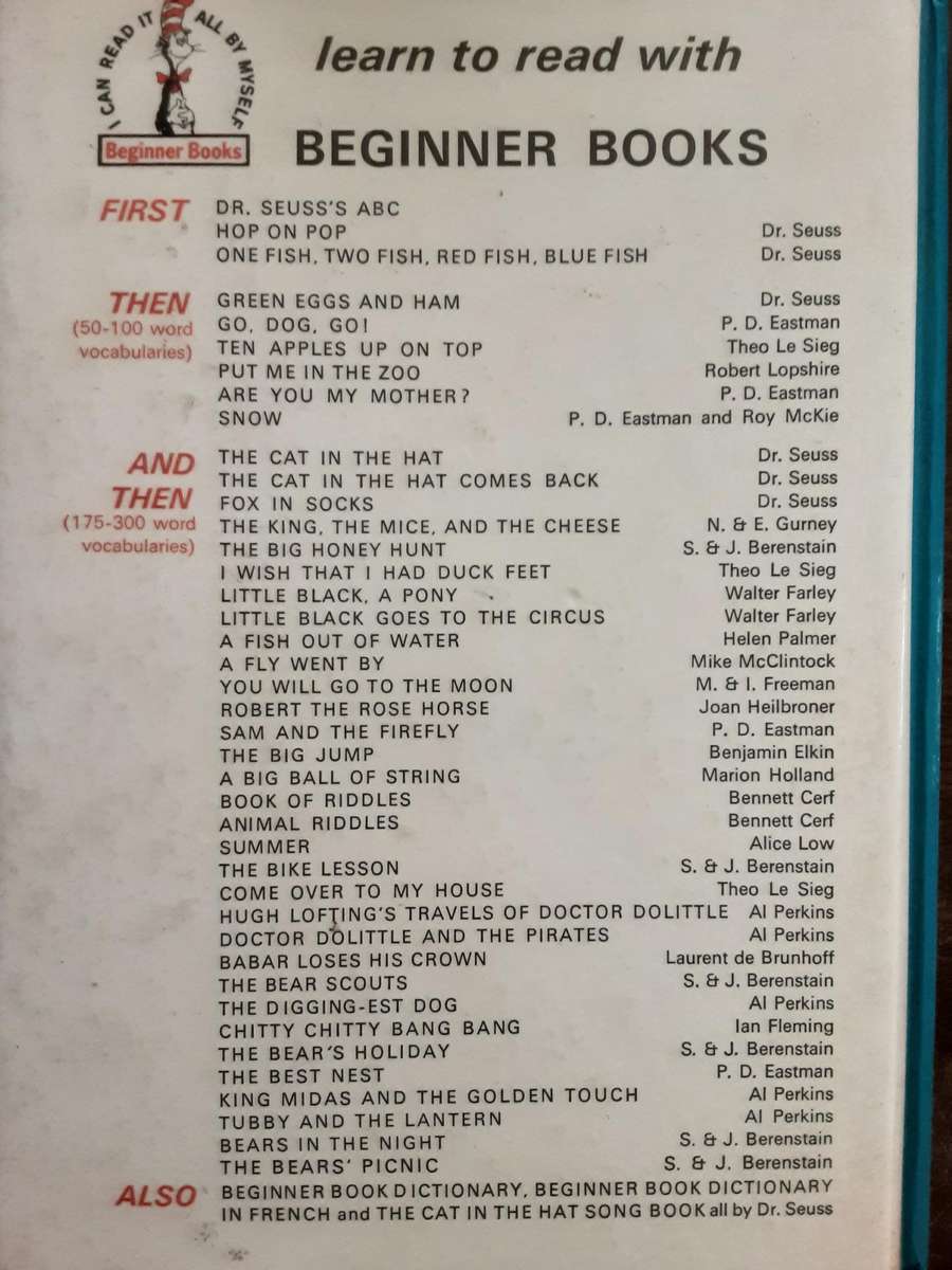 The Cat in the Hat Comes Back by Dr Seuss **First English Edition **