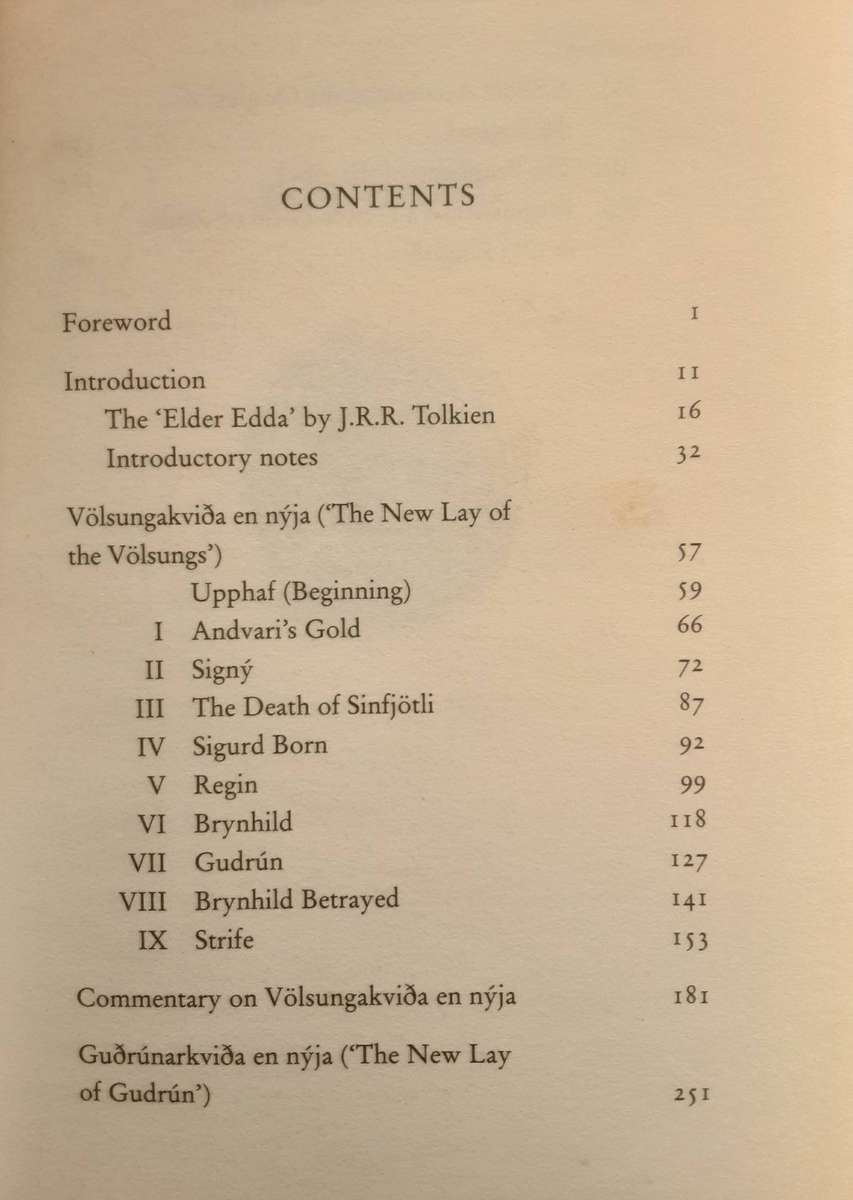 The Legend of Sigurd & Gudrun by J R R Tolkien edited by Christopher Tolkien