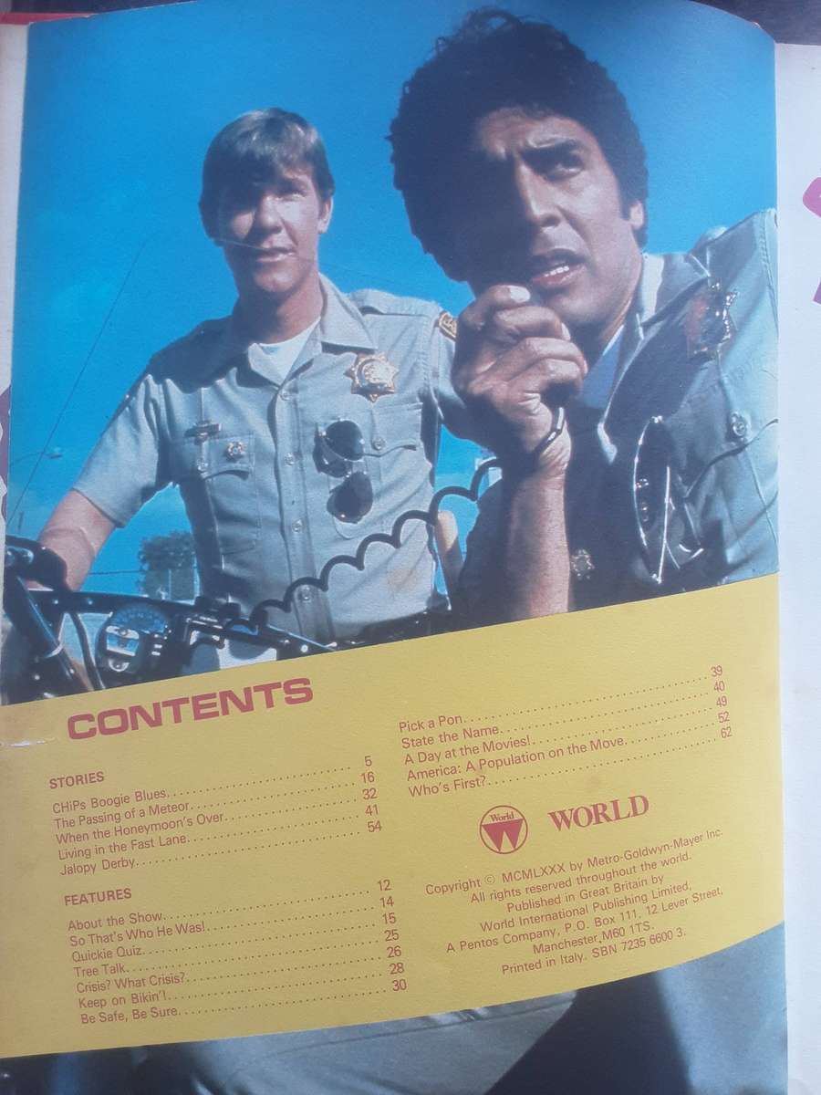 "Chips" California Highway Patrol Annual 1991