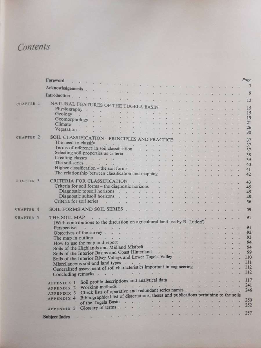 Soils of the Tugela Basin A Study in Subtropical Africa, Natal Town & Regional Planning Reports vol