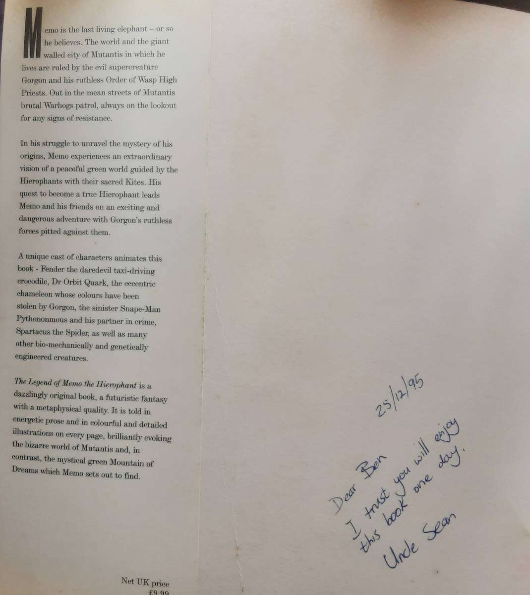 The Legend of Memo The Hierophant by Allan Campbell and Norman Catherine