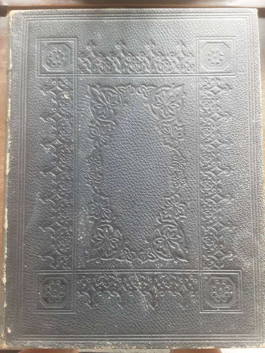 Large Leather-bound Holy Bible published by Oxford University Press in 1869