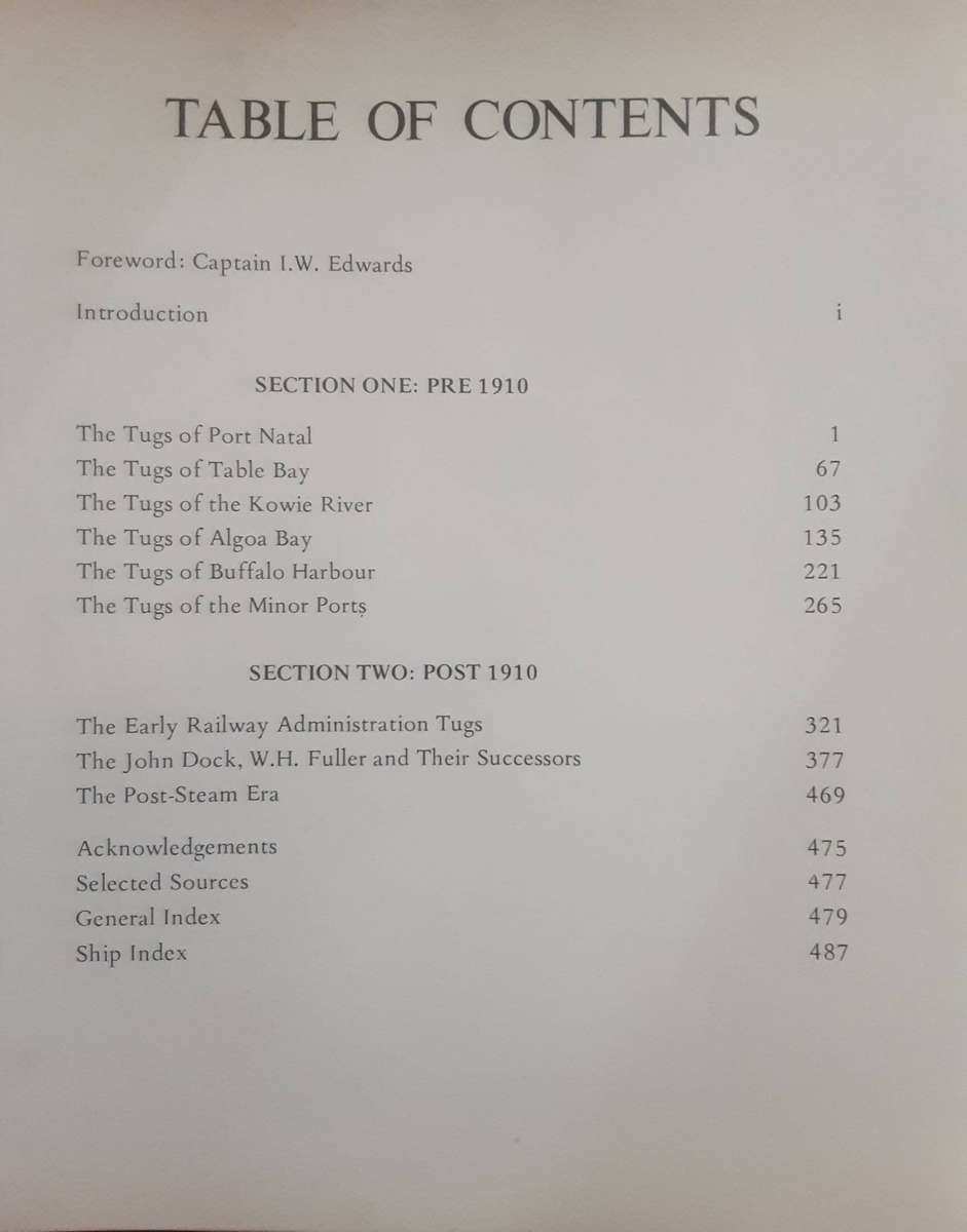 A Century of South African Steam Tugs by David Reynolds ***Signed Copy ***