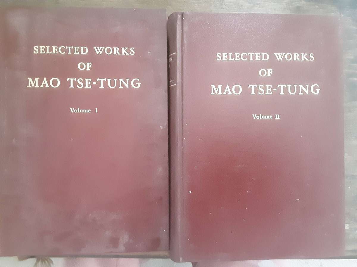 Selected Works of Mao Tse Tung in 2 volumes published by Foreign Language Press 1975
