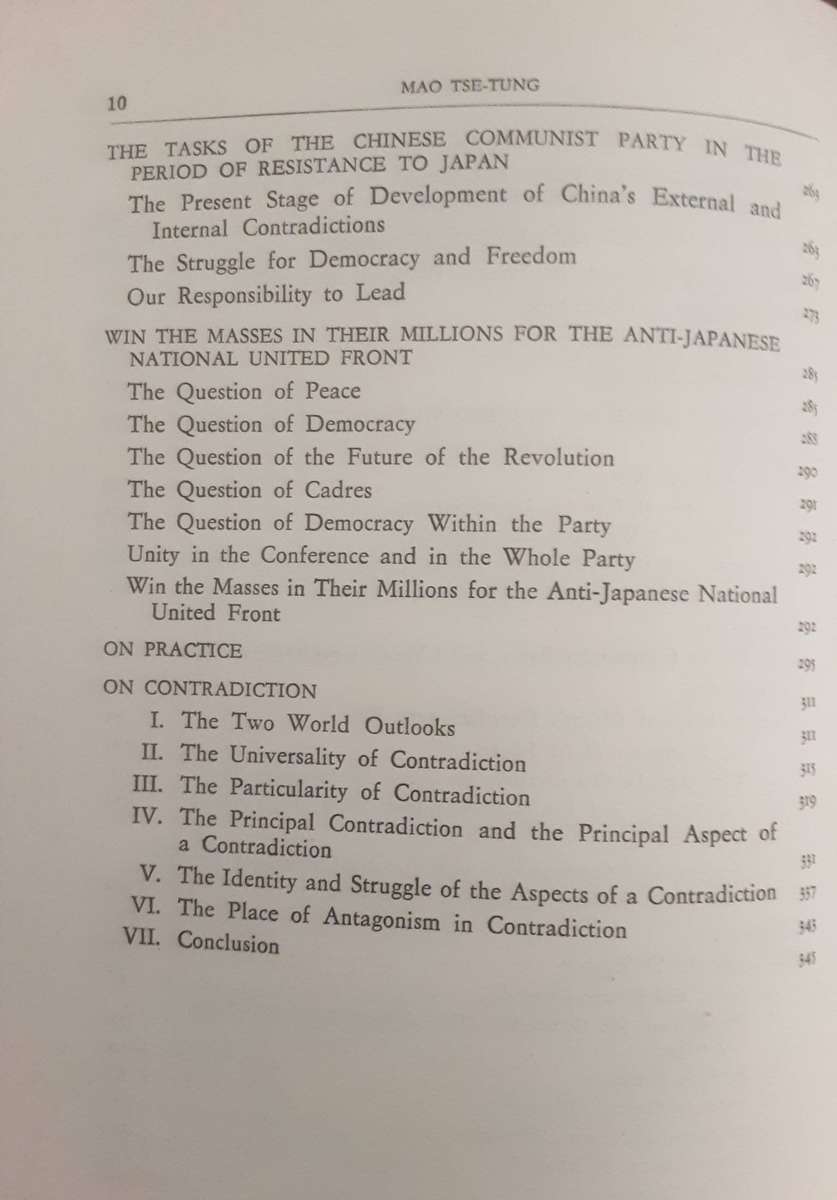 Selected Works of Mao Tse Tung in 2 volumes published by Foreign Language Press 1975