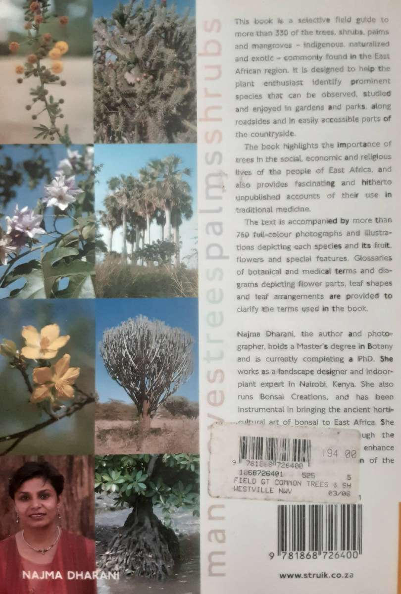 Field Guide to Common Trees & Shrubs of East Africa by Najma Dharani
