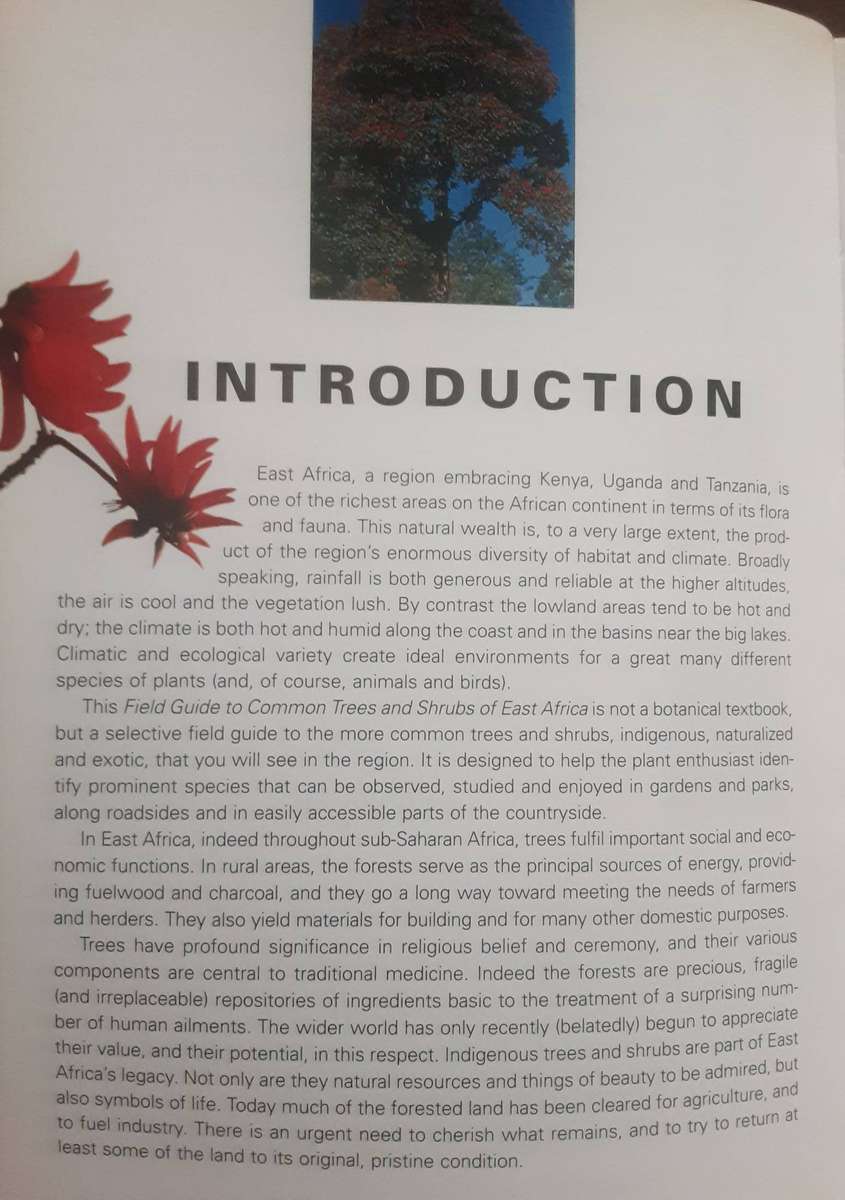 Field Guide to Common Trees & Shrubs of East Africa by Najma Dharani