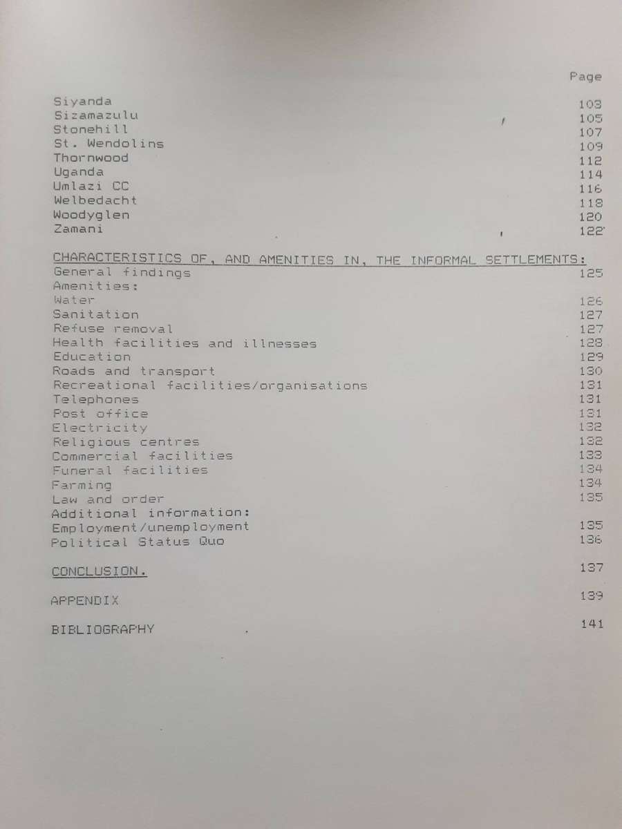 Informal Settlements Within the Durban Functional Region by Finn Christensen & Alford Gumede