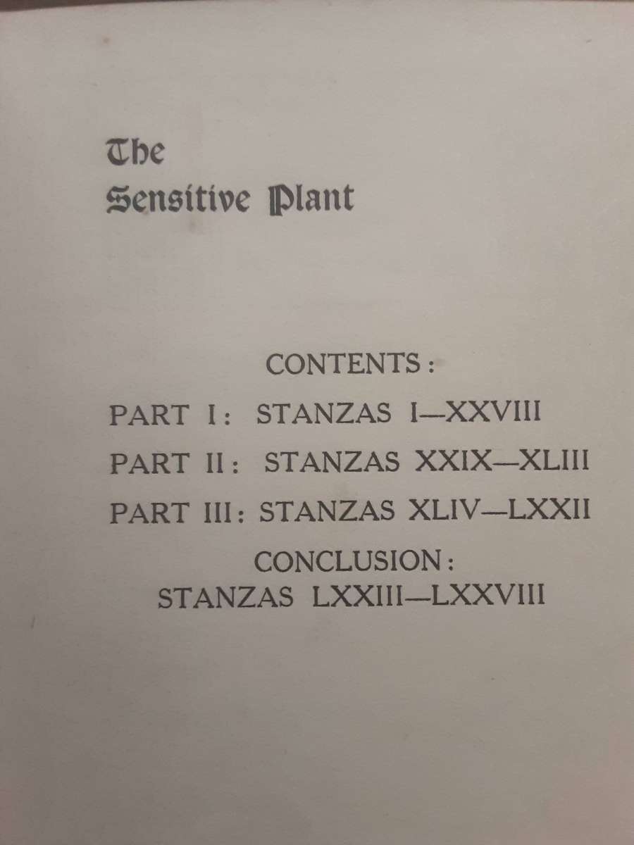 The Sensitive Plant by Percy Bysshe Shelley publishers Robt, Riviere & Son MDCCCX