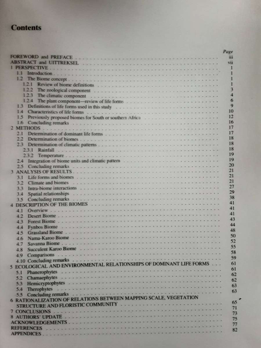 Biomes of Southern Africa An Objective Categorization  by M C Rutherford & R H Westfall