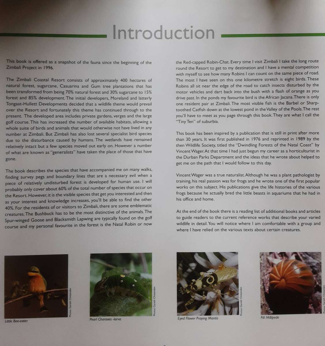 A Guide to the Fauna of Zimbali by Geoff Nichols with Thomas Ferreira ***Signed Copy ***