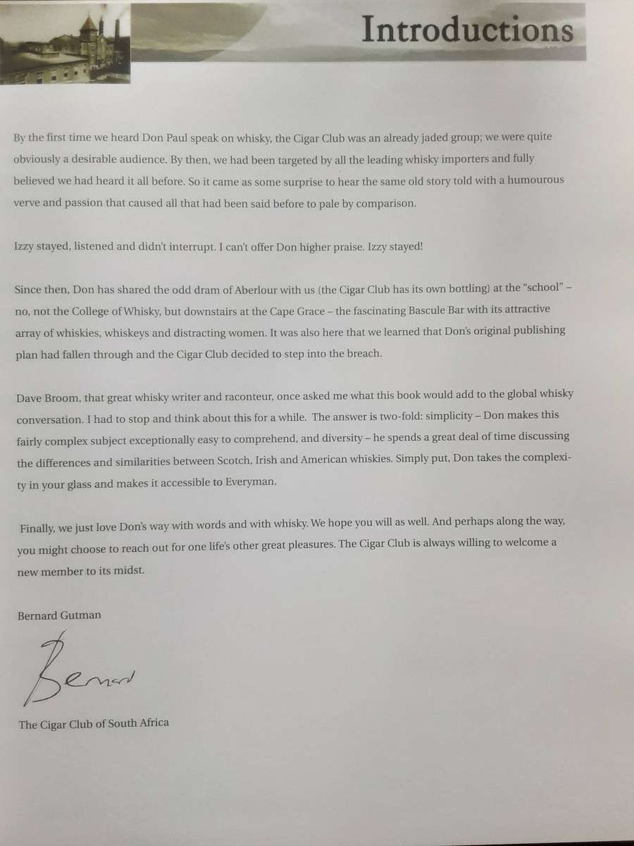 My Whisky Companion A Conversation Around Scotch, Irish & American Whiskies by Don Paul