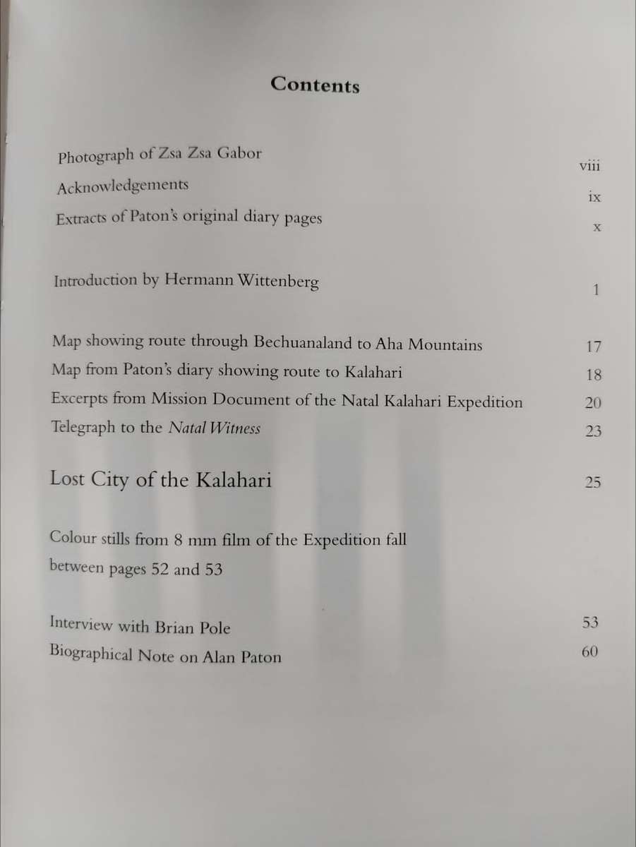 Lost City of the Kalahari by Alan Paton