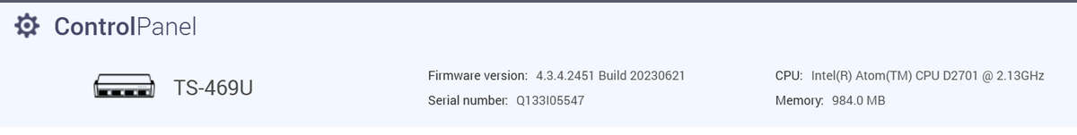 QNAP TS-469U & 4x Seagate 6TB NAS HDD
