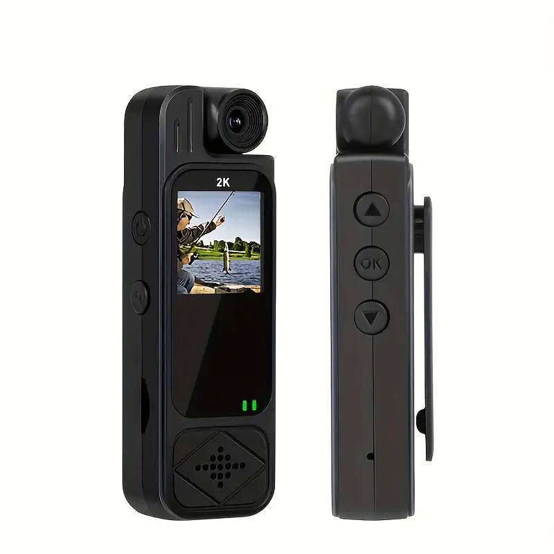 2K Ultra HD Video Recording Camera - Portable, Rechargeable, 180° Rotating Handheld Stabilizer