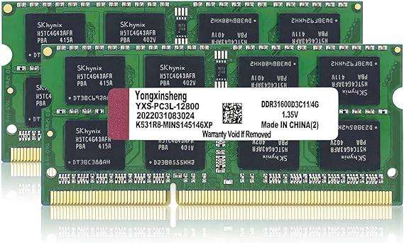 Laptop RAM DDR3 8GB(2x4GB) 1600