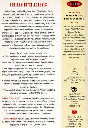 African Intellectuals: Rethinking Politics, Language, Gender & Development -- Thandika Mkandawire