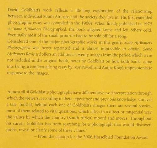 Some Afrikaners Revisited -- David Goldblatt