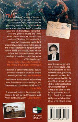 Remembering Irma ~ Mona Berman | Irma Stern A Memoir with Letters First Edition 2003