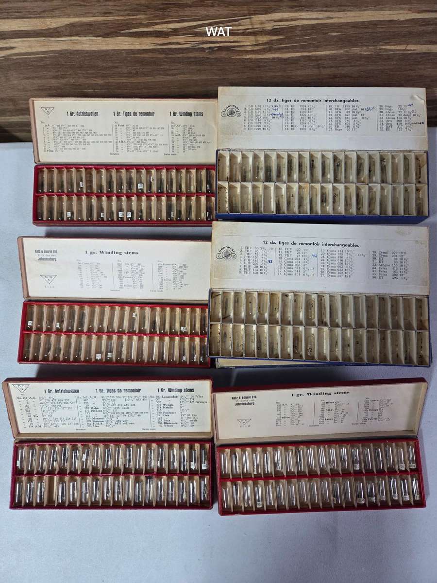 NOS Stems, Cyma, ET, Omega, Perseux, FHF, Oris, AS, MST, Revue, EB, EBOSA