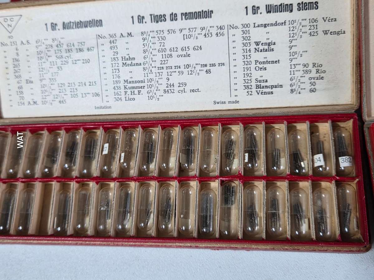 NOS Stems, Cyma, ET, Omega, Perseux, FHF, Oris, AS, MST, Revue, EB, EBOSA