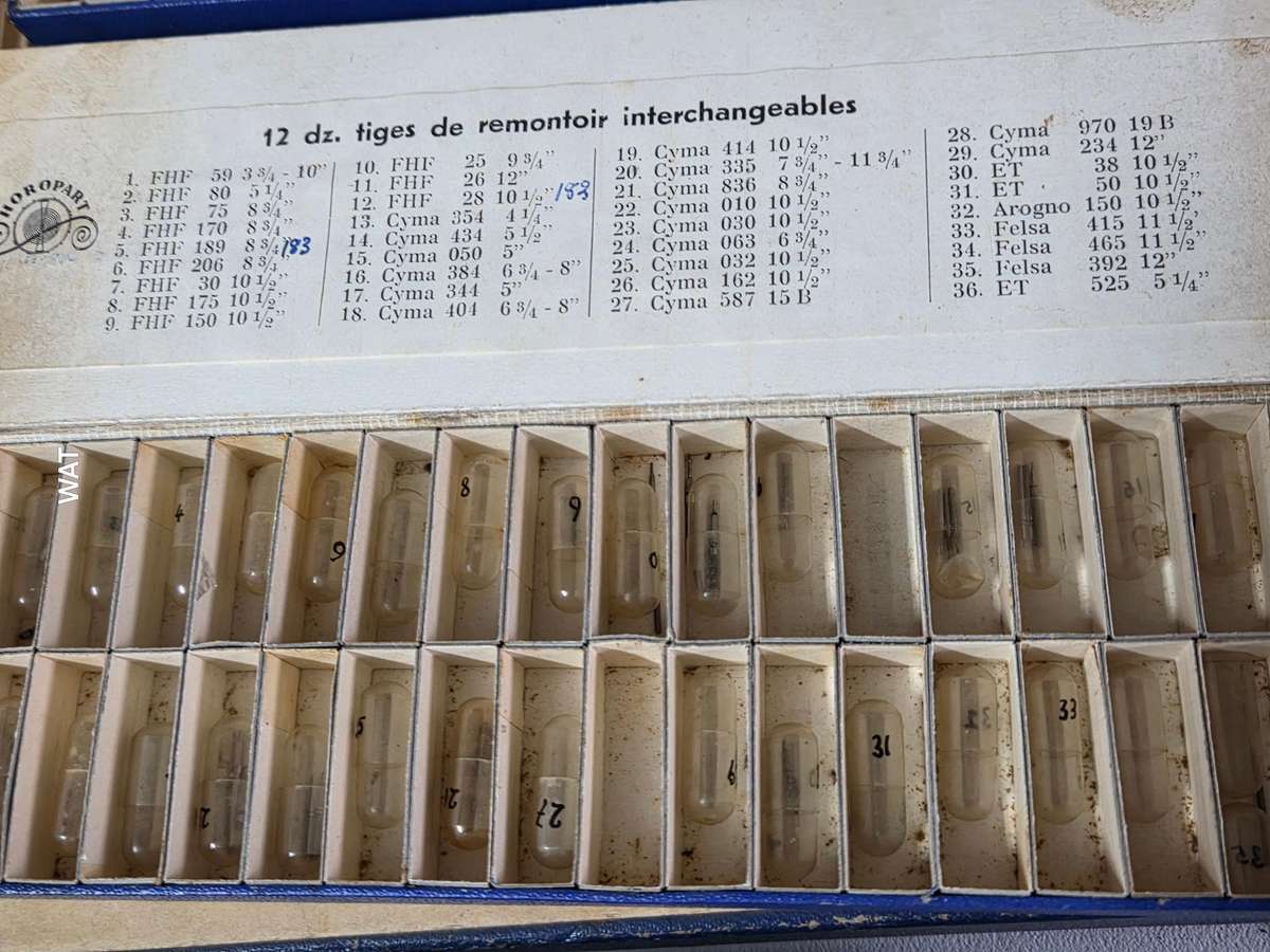 NOS Stems, Cyma, ET, Omega, Perseux, FHF, Oris, AS, MST, Revue, EB, EBOSA
