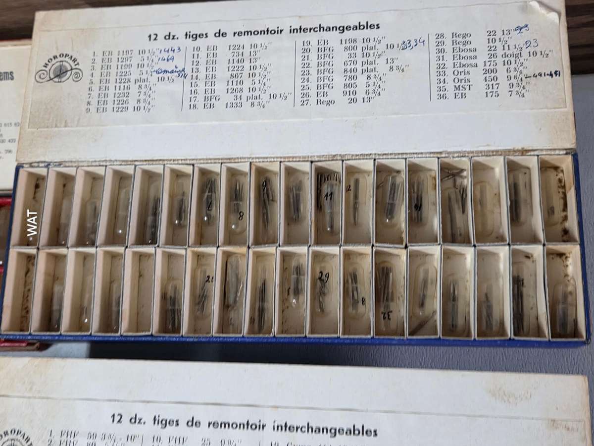 NOS Stems, Cyma, ET, Omega, Perseux, FHF, Oris, AS, MST, Revue, EB, EBOSA