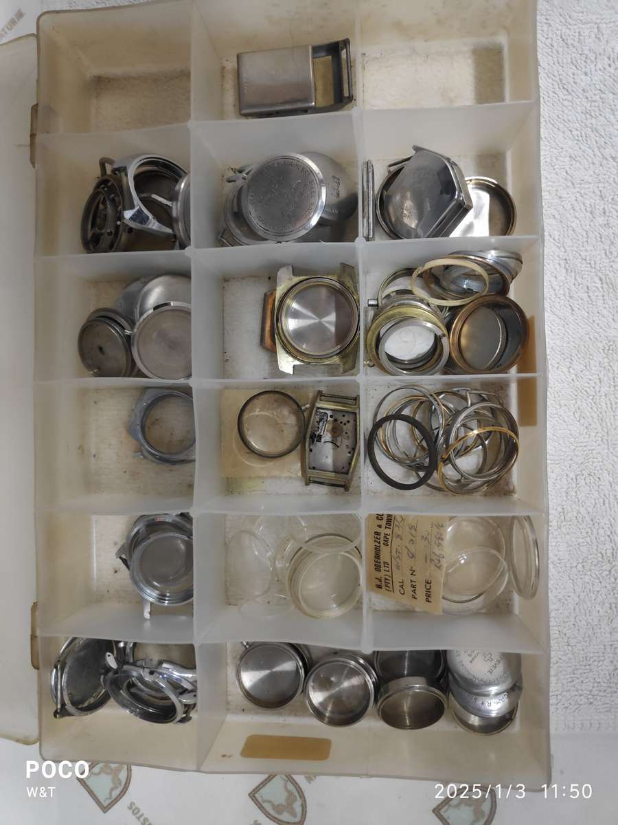 Mixed Lot of watch parts  Seiko/Roamer/ETA/FEF/Large Mainspring Barrel Assortment