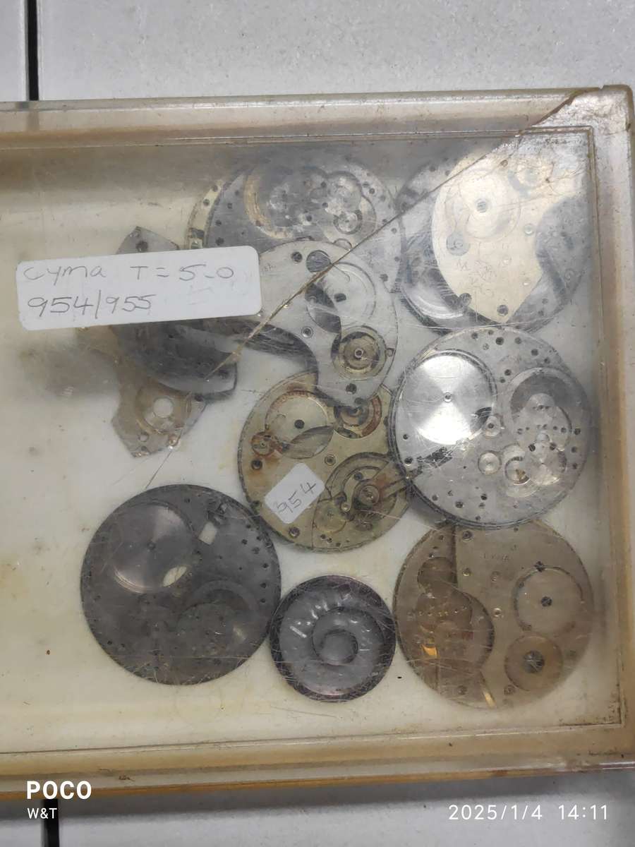 Pocket Watch Movements and Parts - Cyma and others