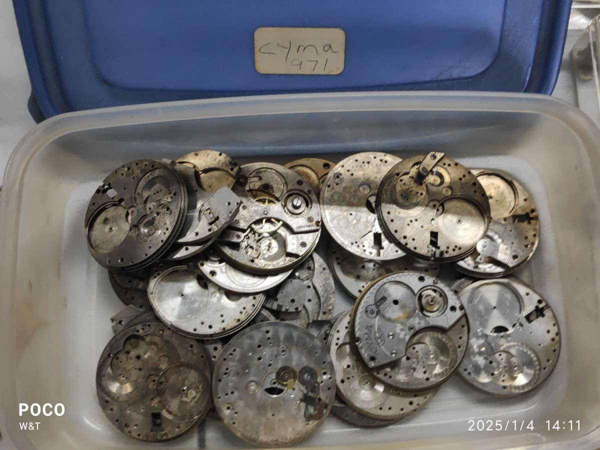 Pocket Watch Movements and Parts - Cyma and others