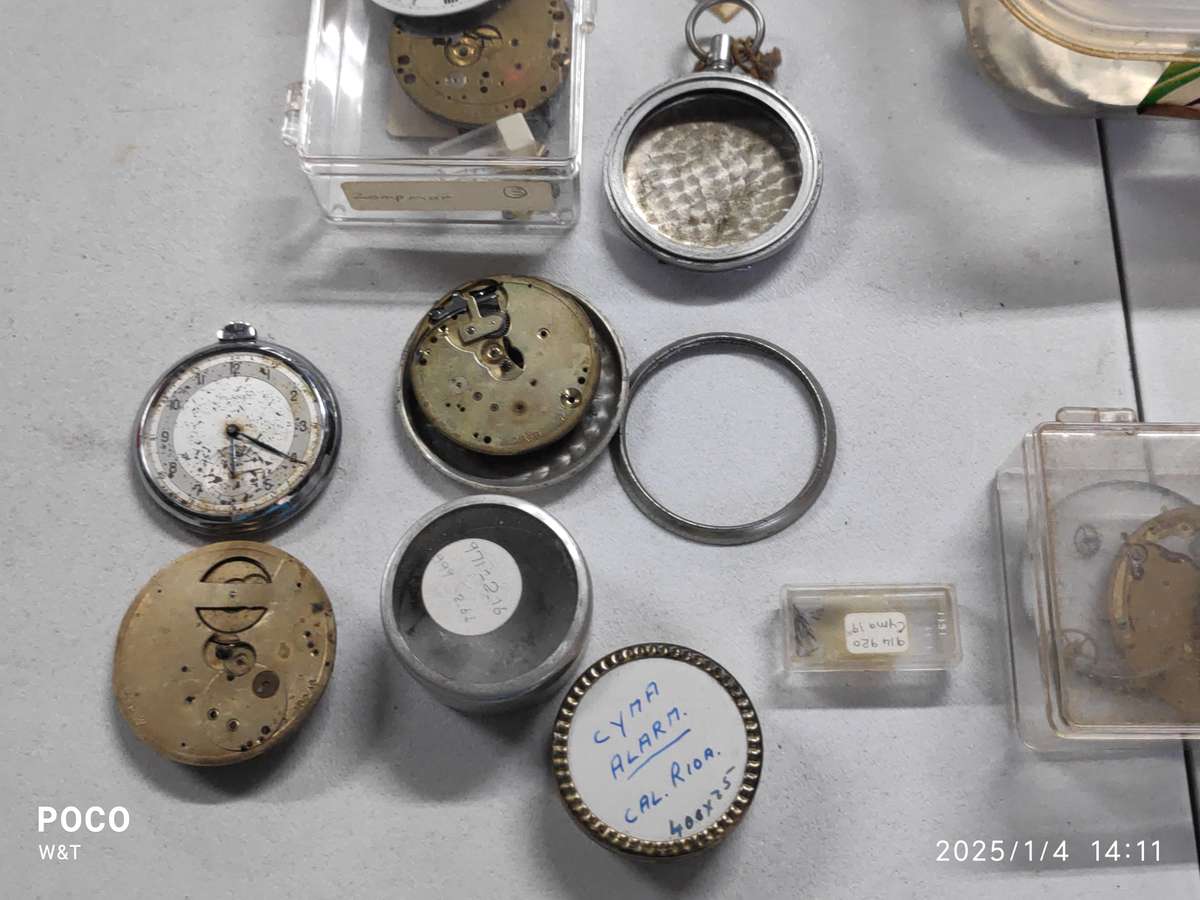Pocket Watch Movements and Parts - Cyma and others