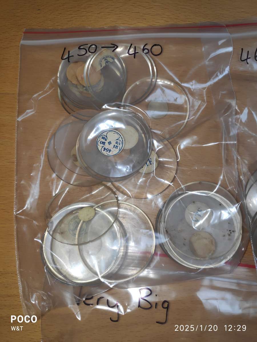 Pocket watch glass Sizes - 450 to 510