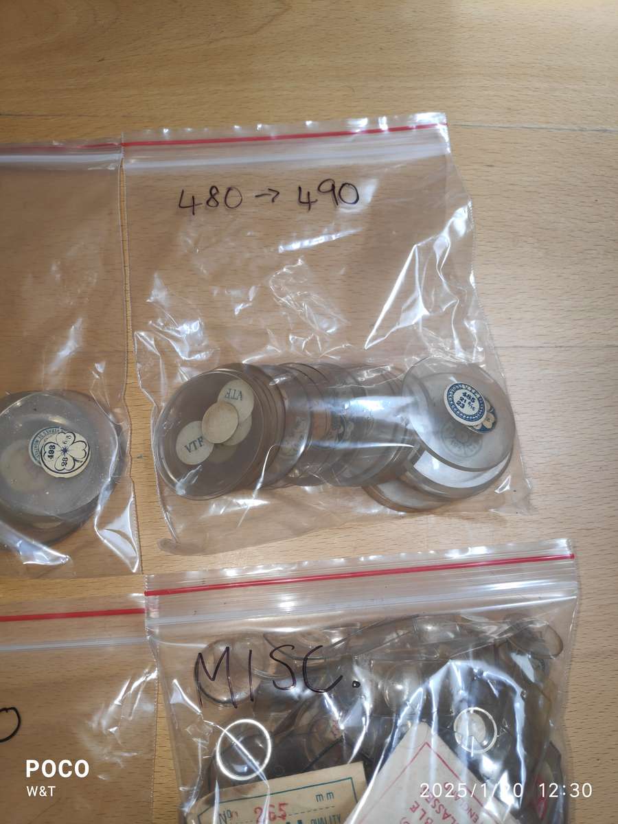 Pocket watch glass Sizes - 450 to 510