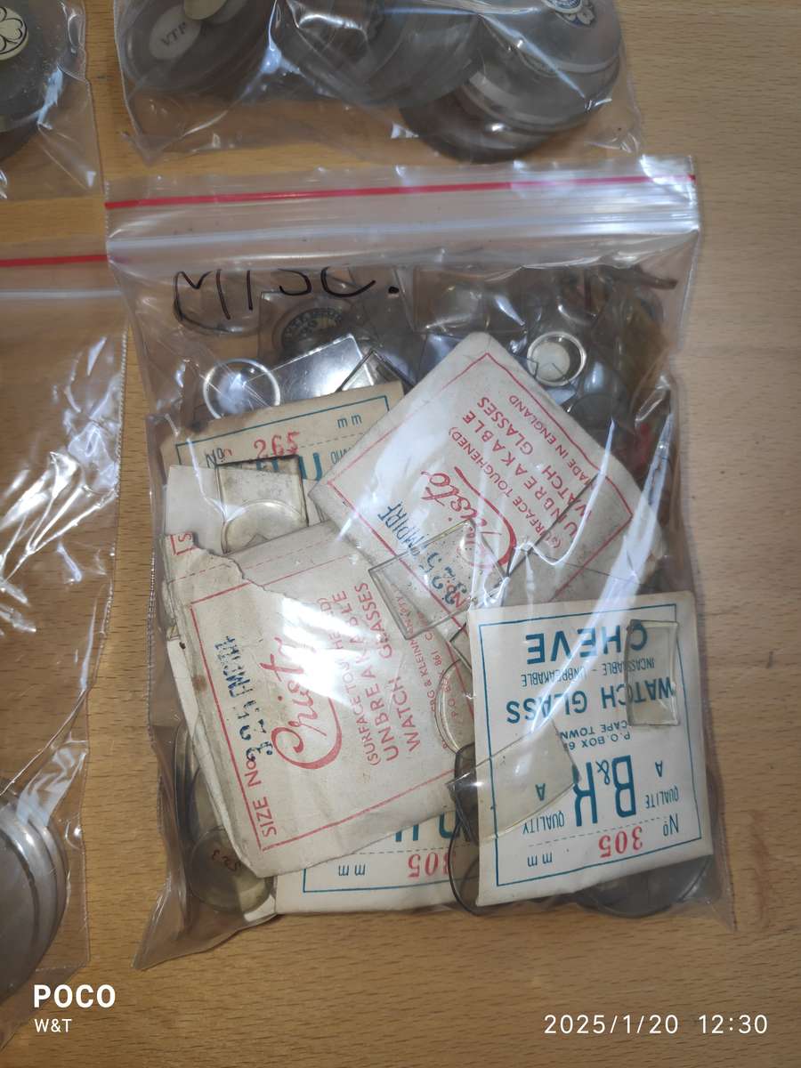 Pocket watch glass Sizes - 450 to 510