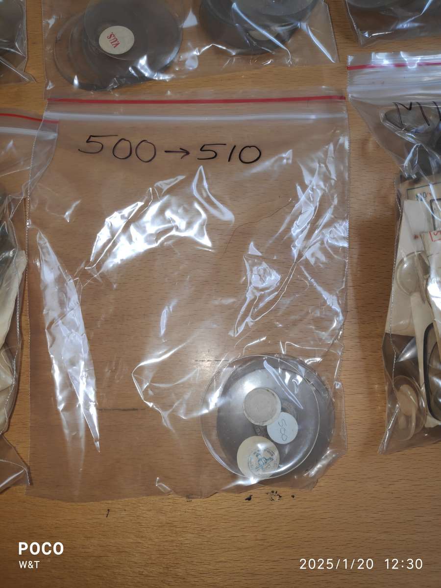 Pocket watch glass Sizes - 450 to 510