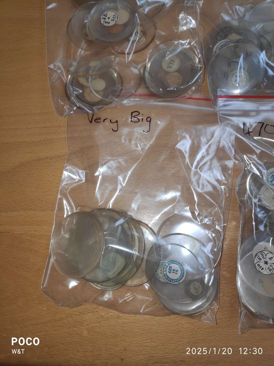 Pocket watch glass Sizes - 450 to 510