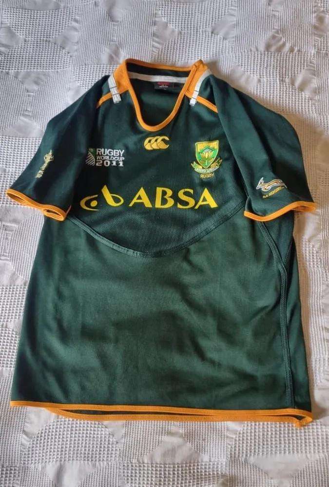 RUGBY World cup 2011 edition springbok jersey 100% Authentic
