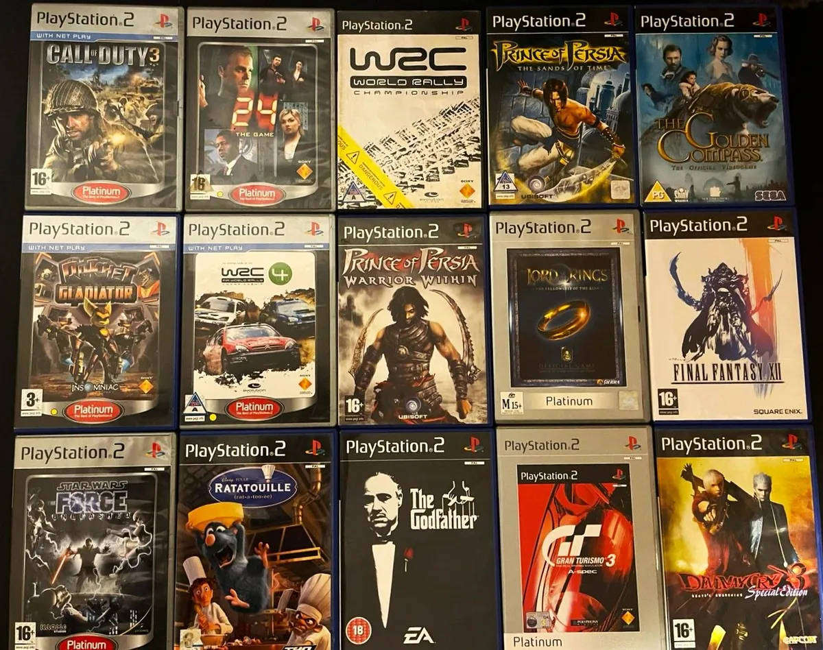 Mega 15 game ps2 game bundle complete with manuals