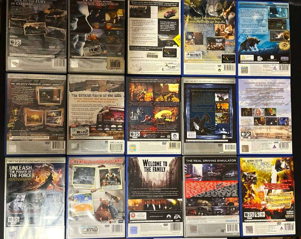 Mega 15 game ps2 game bundle complete with manuals