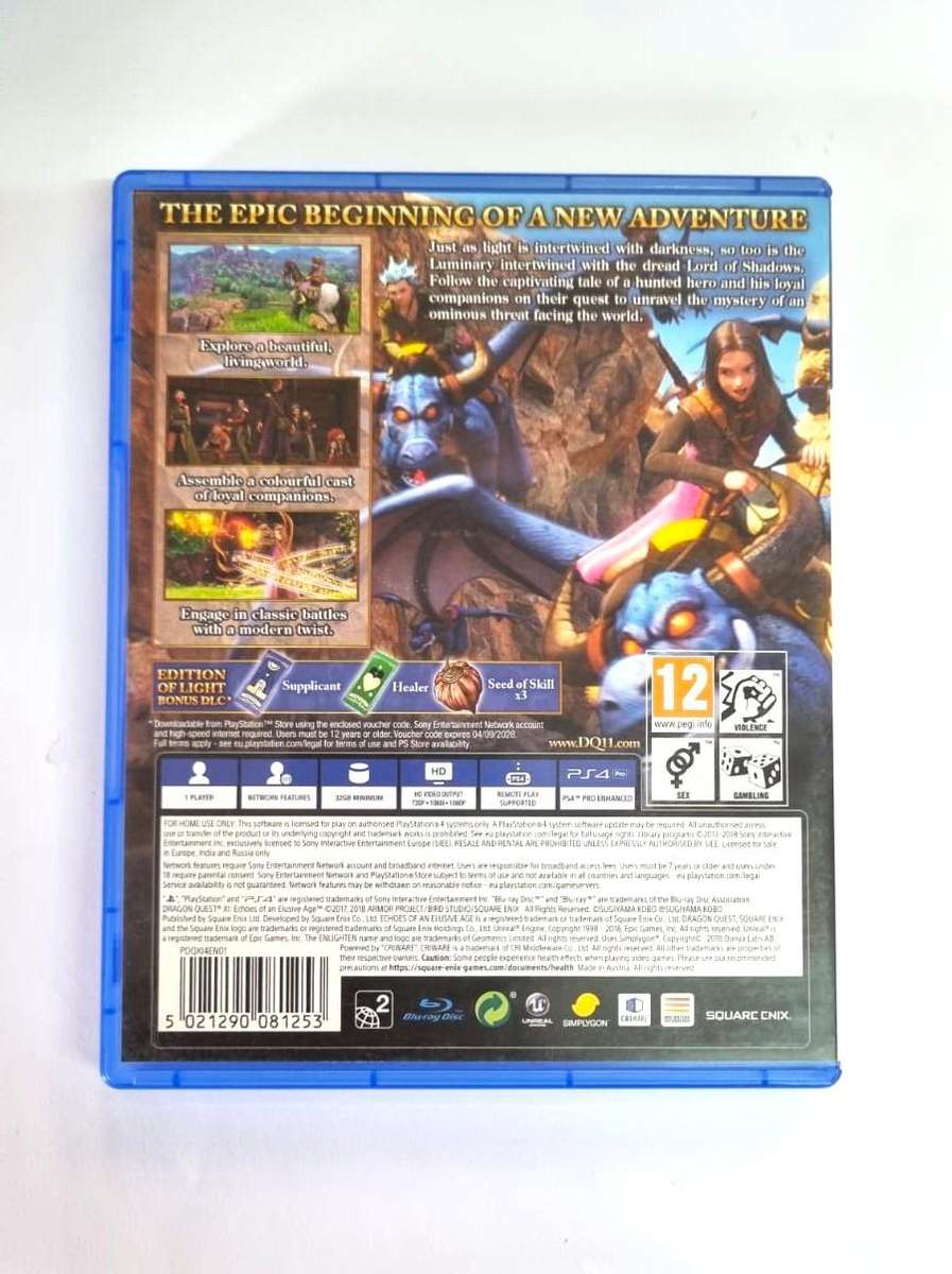 Dragon Quest 11 Edition Of Lite PS4