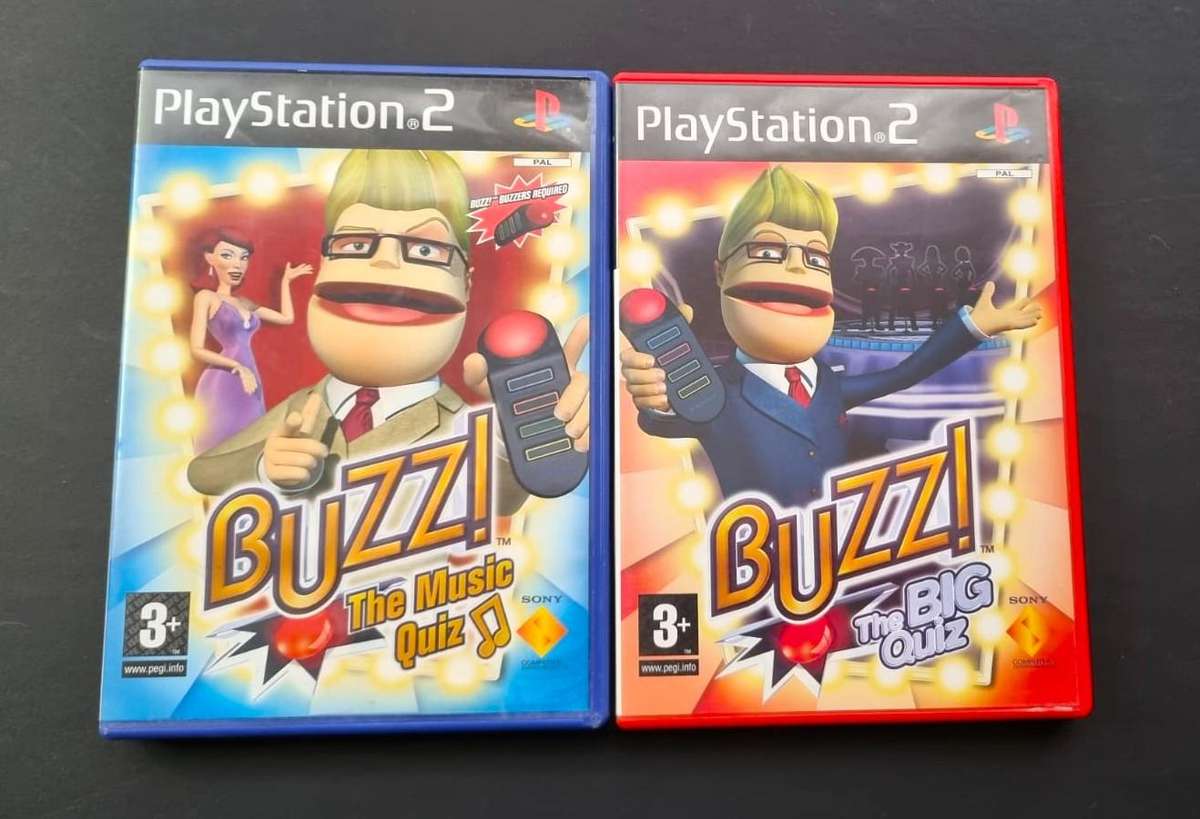 BUZZ PS2 COLLECTION WITH CONTROLLERS