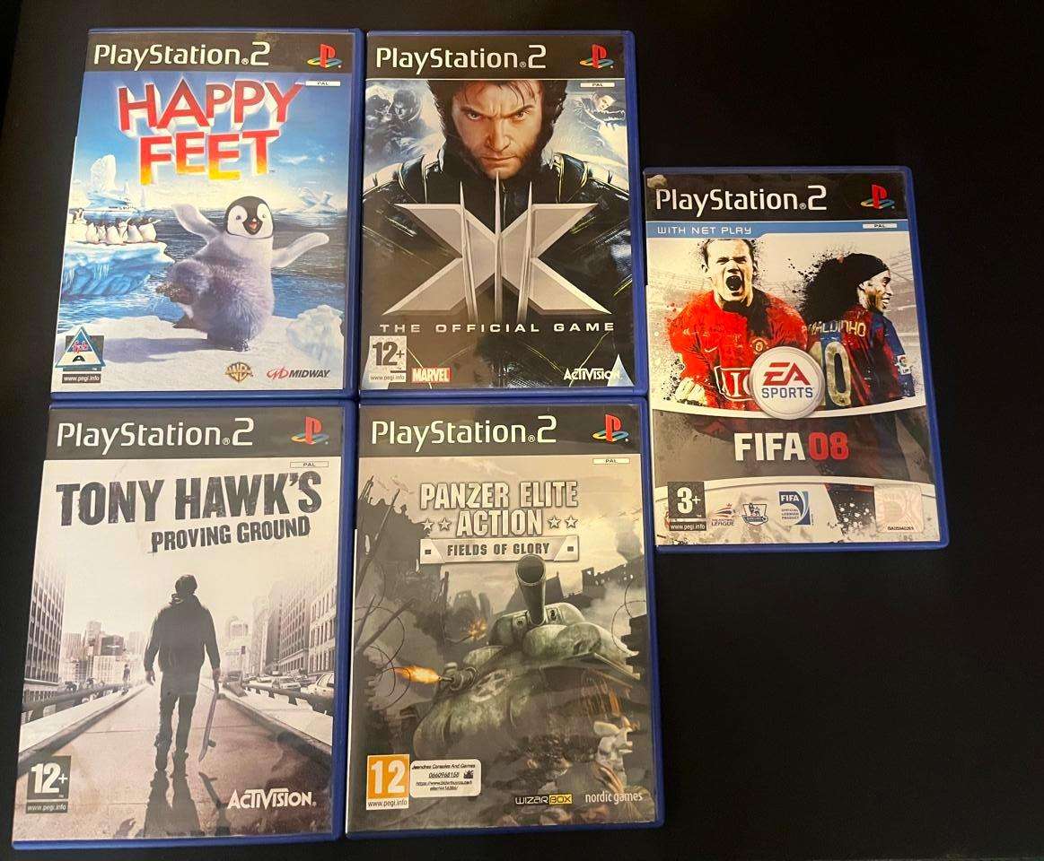5 PS2 Games  Complete in Box (CIB)